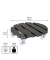 WAGNER design yourself Pflanzenroller WPC GH 0545 Kunststoff anthrazit rund 38,5 x 11,0 cm