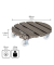 WAGNER design yourself Pflanzenroller WPC GH 0556 Kunststoff taupe rund 38,5 x 11,0 cm