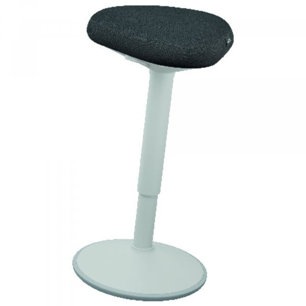 4002432138425 - Sitz- Stehhilfe Ergo Active ergonomisch höhenverstellbar dreieckiger Komfortsitz Schaumpolsterung Tragegriff bis 100 kg hellgrau