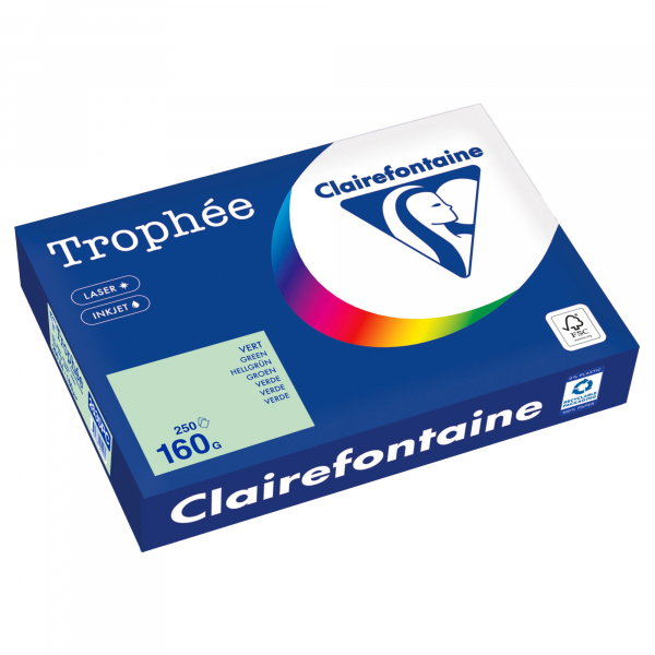 3329680001969 - Kopierpapier Trophee 2635PC hellgrün A4 160g 250 Blatt 3329680001969 250 Blatt