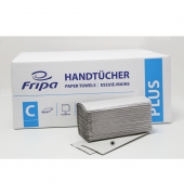 Falthandt&uuml;cher Plus 4211101, 25x50cm, 1-lagig, Lagenfalz (C-Falz), natur, Recyclingpapier