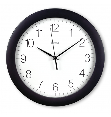  Funkuhr Teneriffa 00185871, schwarz, 30cm, rund, analog