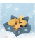 4058 Weihnachten 8mm Schmucketikett Sterne blau/sil