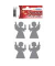 15249 Sticker MAGIC Engel - Filz, silber