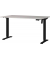 Schreibtisch Boras, elektrisch höhenverstellbar, 71-119cm (H), 140x80cm (BxT), rechteckig, kaschmir / schwarz