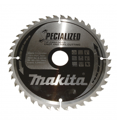 Sägeblatt SPECIALIZED B-33180 190x30x40Z Sägeblatt SPECIALIZED B-33180 190x30x40Z