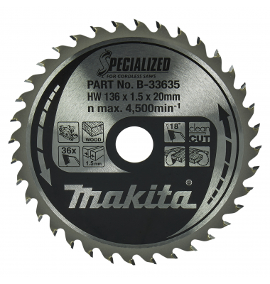 Sägeblatt SPECIALIZED B-33635 136x20x36Z Sägeblatt SPECIALIZED B-33635 136x20x36Z