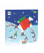 Adventskalender 773848 Quadrat Eisbär und Pinguine