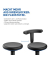 Hocker 9463L-MG01-3277-71F Medical, blau/schwarz, bis 120kg