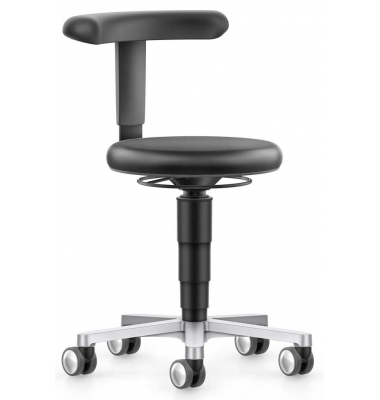 Hocker 9463L-MG01-3278-71F Medical, grau/schwarz, bis 120kg