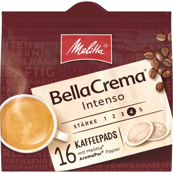 4002720001615 - Kaffeepads BellaCrema Intenso 81-162 16 Stück Pads im Portionsbeutel 4002720001615 16 Stück