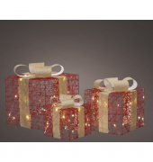 Lichterkette 487925 LUMINEO Geschenkschachtel, 65 LEDs, warmweiß