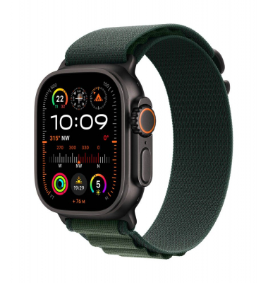 Watch Ultra 2 49 mm (GPS + Cellular) Alpine Loop Medium  dunkelgrün, schwarz