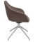 Besucherstuhl Stiness Life 2.1 SLE2111-KC8 dunkelbraun Stoff