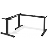 elektrisch höhenverstellbares Schreibtischgestell schwarz ohne Tischplatte, T-Fuß-Gestell schwarz 130,0 - 160,0 x 53,070,0 cm