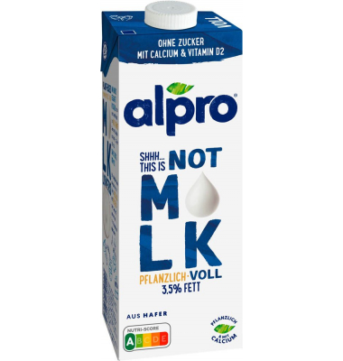 Haferdrink This is not M*lk 4897976006, 3,5% Fett, laktosefrei, vegan, 1 Liter, im Tetrapack