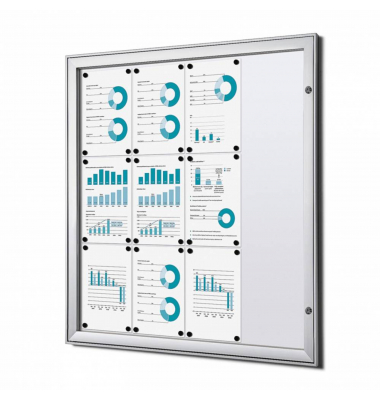 Schaukasten SCS12xA4, 12xA4, wei&szlig;, magnetisch