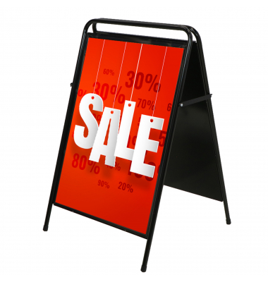 Showdown Kundenstopper Elegant 70x100cm sw