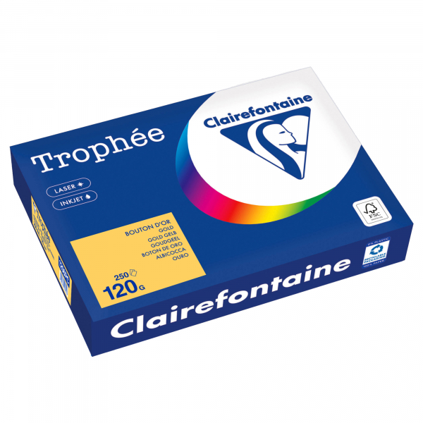 3329680003208 - Kopierpapier Trophee 1206PC goldgelb A4 120g 250 Blatt 3329680003208 250 Blatt