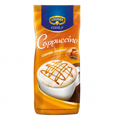 Instantkaffee Cappuccino Caramel-Krokant 10027833, 500g, l&ouml;slich im Beutel
