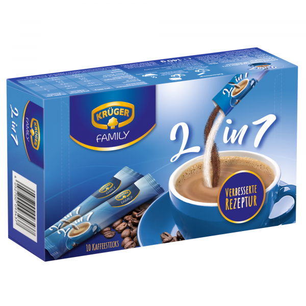 4052700093437 - Instantkaffee Classic 2in1 10028041 10stk löslich im Portionskarton 4052700093437 10 Stück