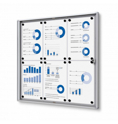 Schaukasten Economy SCXS6xA4, 6xA4, wei&szlig;, magnetisch