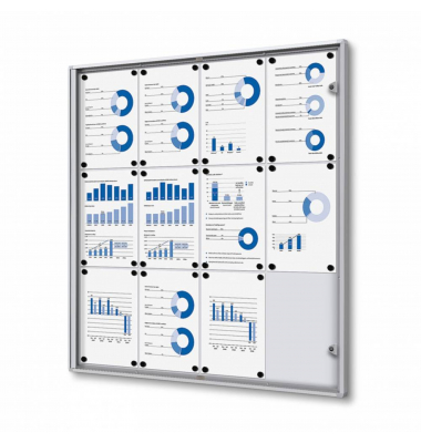 Schaukasten Economy SCXS12xA4, 12xA4, wei&szlig;, magnetisch