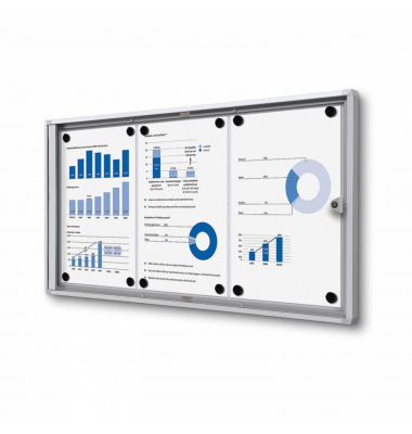 Schaukasten Economy SCXS3xA4B1, 3xA4, wei&szlig;, magnetisch