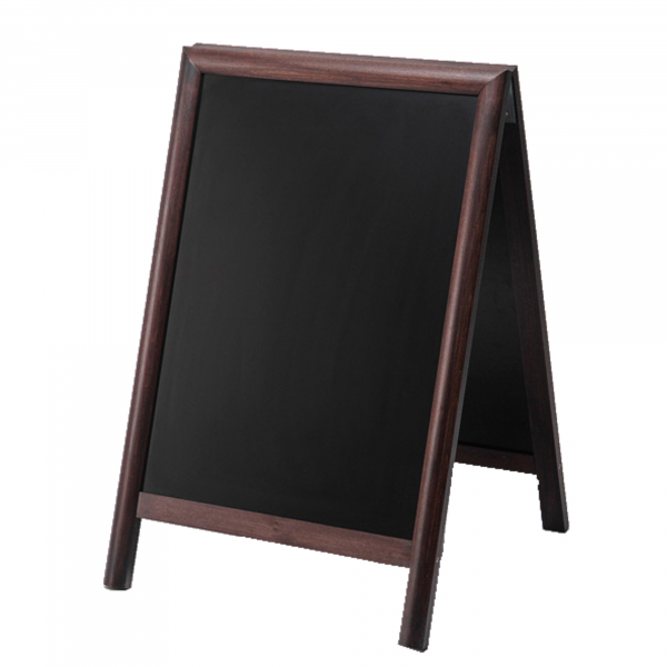 8596052007507 - Kundenstopper Natura ZPCHBBR55x85 55x85cm Kreidetafel Kreidetafel dunkelbraun 8596052007507 Showdown Displays