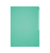 Sichth&uuml;llen 233905, A4, gr&uuml;n, transluzent genarbt, oben & rechts offen, 0,15mm