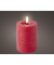 LED-Kerzen LUMINEO 487340 rot 7x11,2cm ca. 80 Stunden Brenndauer