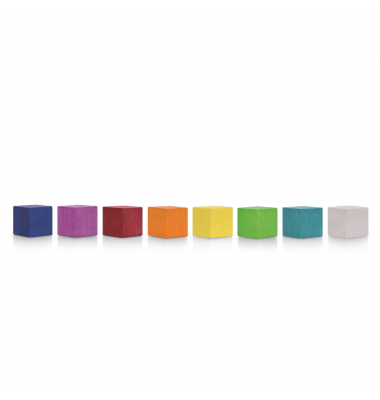 Magnet Wood Series Cube 16653810 20x20x20mm sort 8St