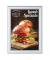 Plakat-Klapprahmen Standard, KRA4G25, silber, A4, 25mm Profil, Aluminiumrahmen