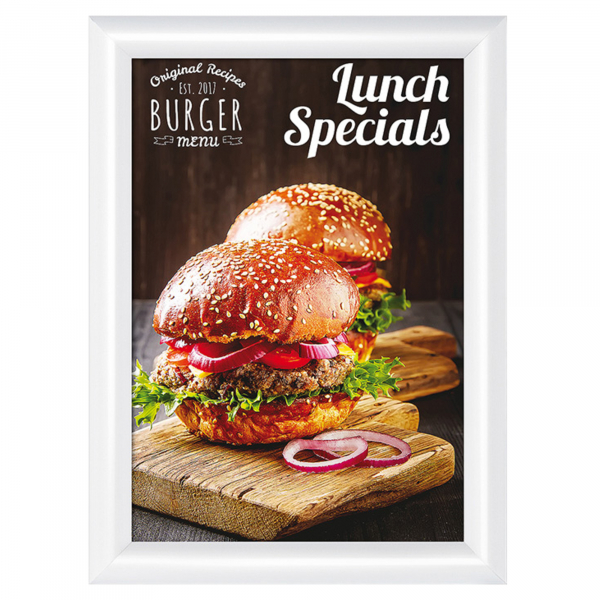 8595578323573 - SHOWDOWN DIN A3 Klapprahmen Hängend Weiß nicht haftend Aluminium KRA4G25C9003 241 (B) x 11 (T) x 328 (H) cm