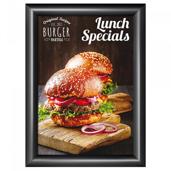 8595578348569 - SHOWDOWN DIN A3 Klapprahmen Hängend Schwarz nicht haftend Aluminium KRA4G25C9005 241 (B) x 11 (T) x 328 (H) cm