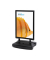 Kundenstopper Windtalker City WTRA1BLK, A1, Din A1, Klemmprofiltechnik, Rollen, schwarz