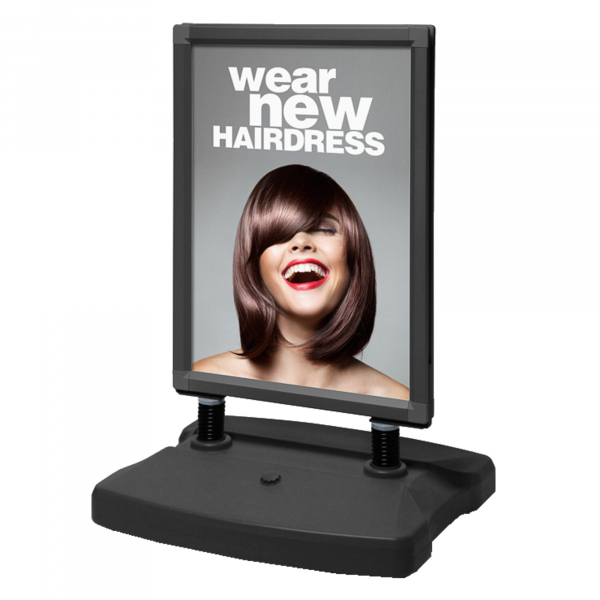 8596052033148 - Kundenstopper Windtalker City WTRA1BLK Din A1 Din A1 Klemmprofiltechnik Rollen schwarz 8596052033148 Showdown Displays