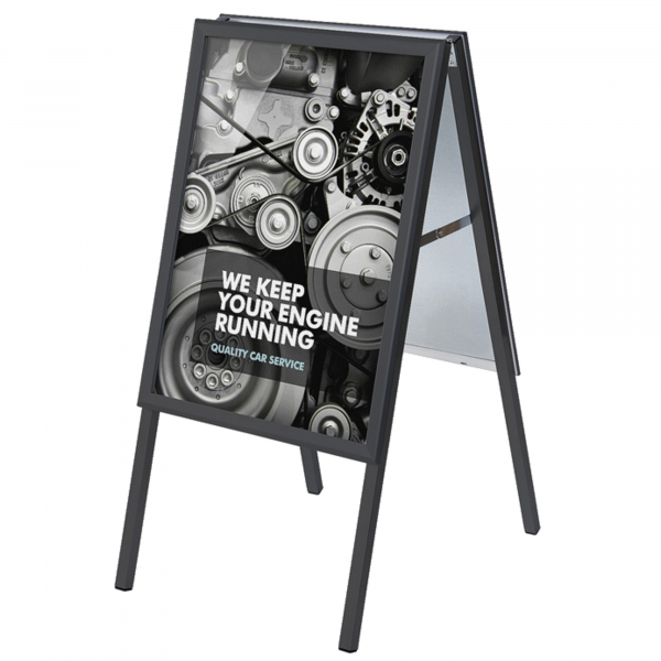 8596052051784 - Kundenstopper ZP50x70G329005 50x70cm Din B2 Klemmprofiltechnik schwarz 8596052051784 Showdown Displays