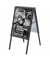 Showdown Kundenstopper 70x100cm 32mm Gehrung sw