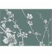 Tischset PLM6GI10 grün Kirschblüte 45x32cm
