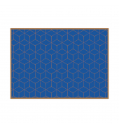 Showdown Tischset Hexagon bl/br 6St