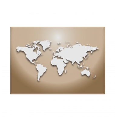 Tischset PLM6GI27 beige Weltkarte 45x32cm