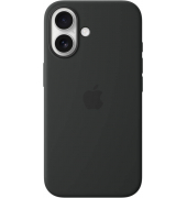 Silikon Case Handy-Cover für Apple iPhone 16 schwarz