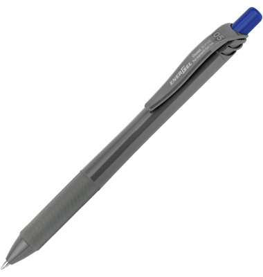 EnerGel Permanent Gelschreiber grau 0,25 mm, Schreibfarbe: blau
