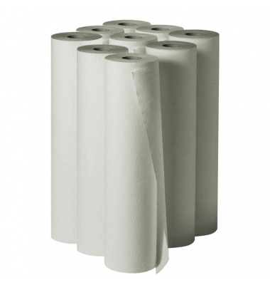 Ärztekrepp basic-line 1-lagig weiß 39,0 cm x 50,0 m, 9 Rollen