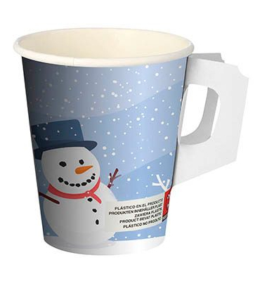 50 PAPSTAR Einweg-Trinkbecher Snowtime 0,2 l