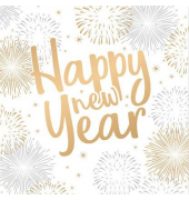 Servietten Happy New Year Happy New Year