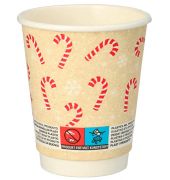20 PAPSTAR Einweg-Trinkbecher Candy Canes 0,2 ml