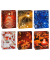 Geschenktasche 83318-SG Weihnachten Serie 8, Weihnachten, Kunststoffkordel mit Karte, 6 Motive sortiert, 26cm x 32cm