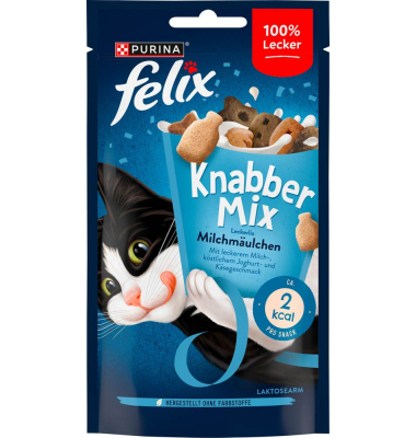 Katzen-Leckerli KnabberMix Milchmäulchen 8x 60,0 g Katzen-Leckerli KnabberMix Milchmäulchen 8x 60,0 g